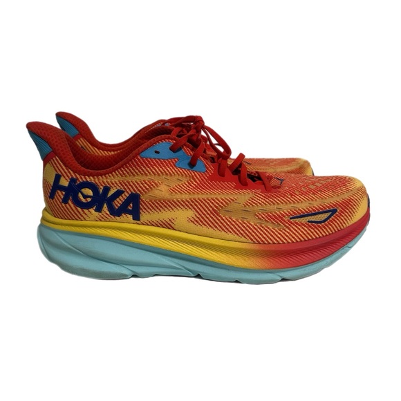 HOKA Men’s Red and Yellow Running Shoes